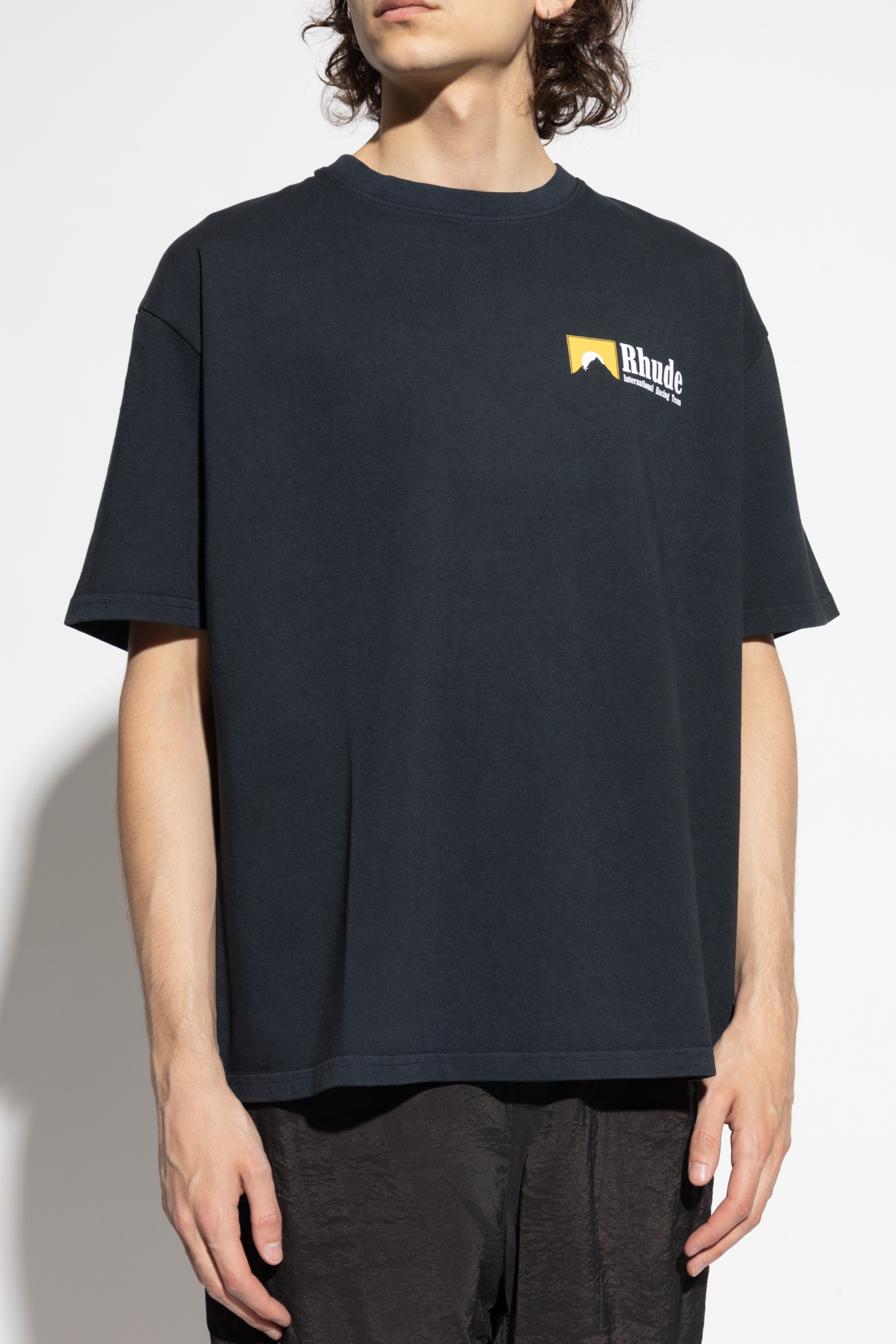 Black T-shirt with print Rhude - Vitkac AS